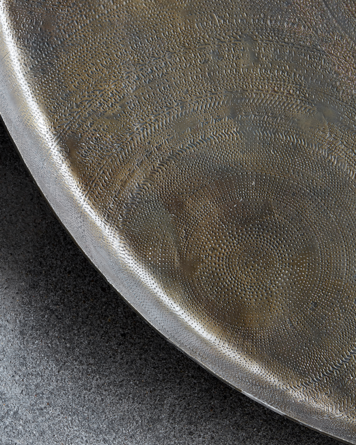 Lysfat Antikk Messingfinish 80cm