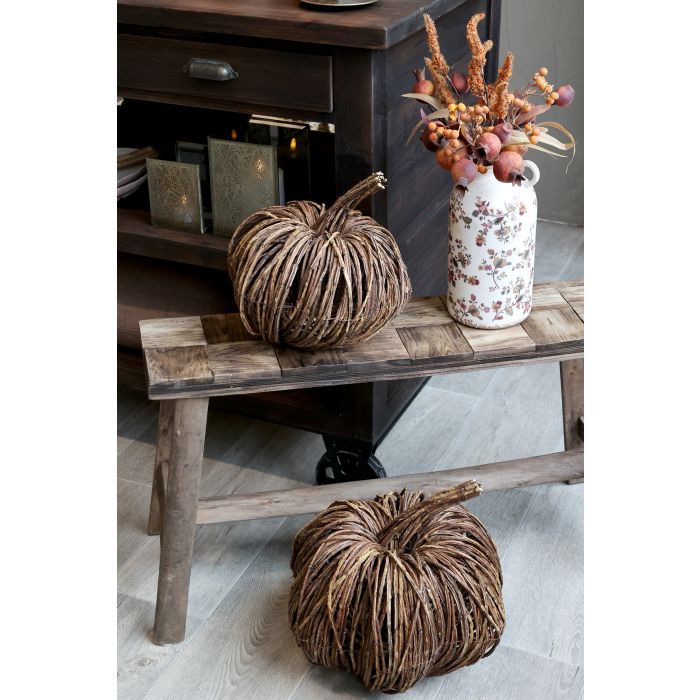 Trebenk m/mønster på setet