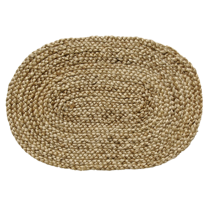 Bordbrikke Jute Oval