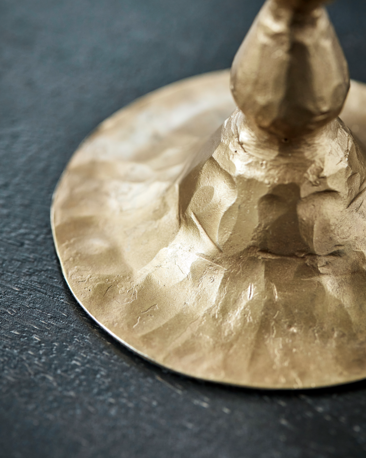 Lysestake Antikk Gull