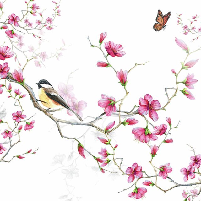Serviett Blomstring