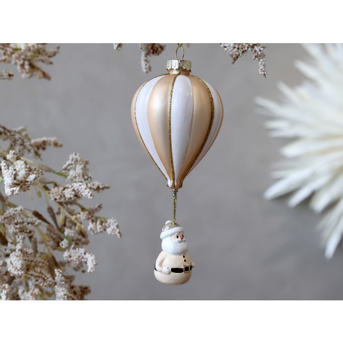 Julekule Luftballong Beige