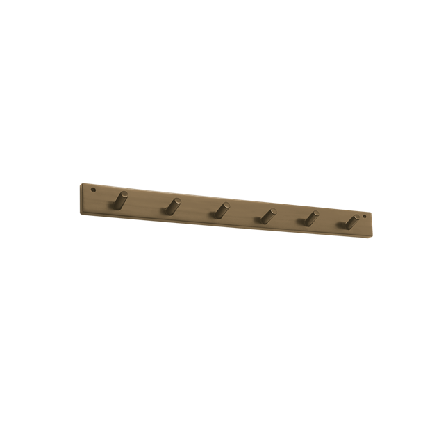 Knaggrekke m/6 kroker Brunsvart
