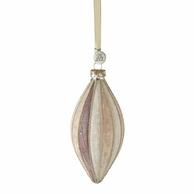Julekule Nomilia ornament Off Wh./Rose/D.Red