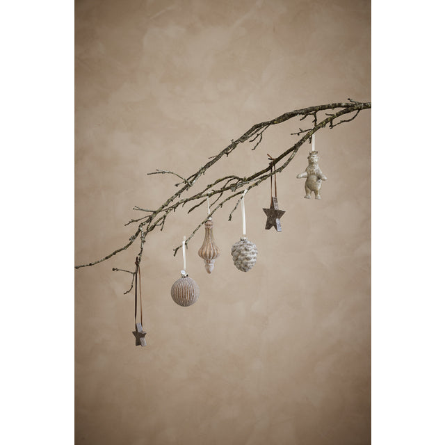 Julekule Kongle Glass Off White