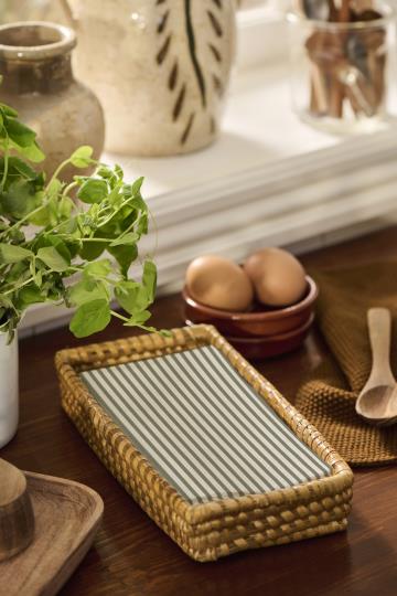 Serviett Striper Grønn