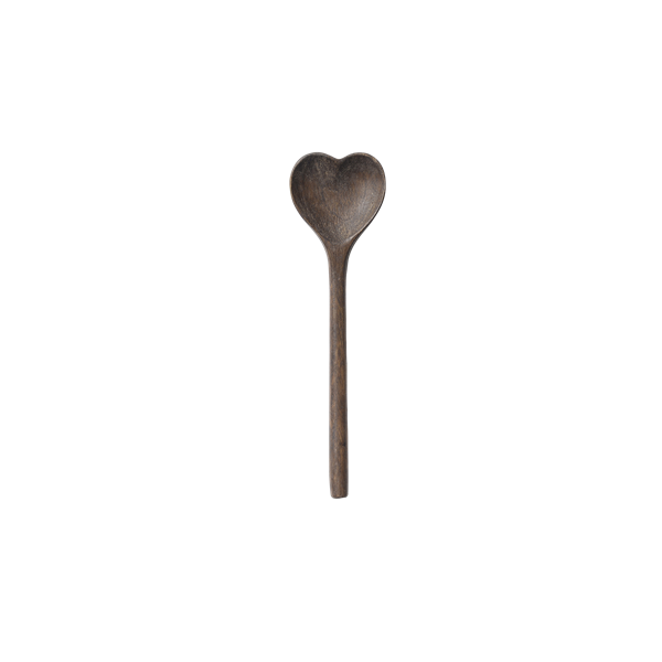 Tresleiv Hjerte Mørk brun 17cm