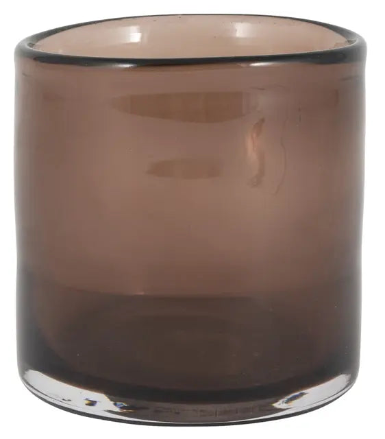 Telysholder Glass Brun