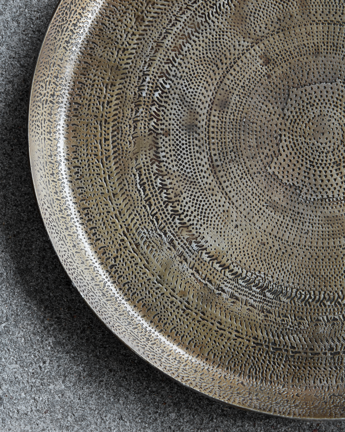 Lysfat Antikk Messingfinish 29cm