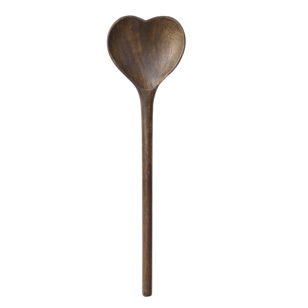 Tresleiv Hjerte Mørk brun 30cm