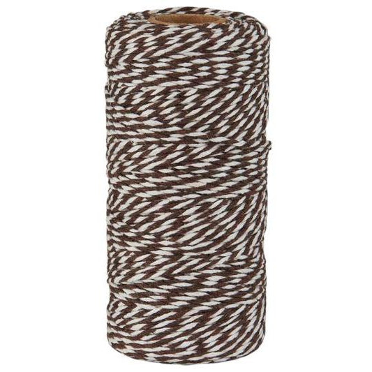 Bånd Jute 100m Brun/Hvit