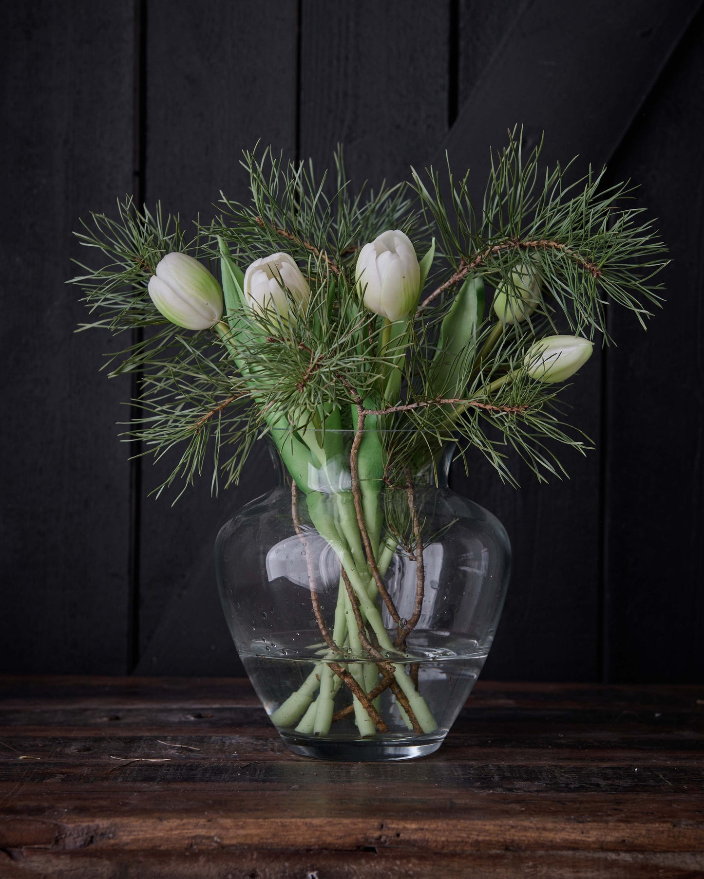 Tulipanvase Klar
