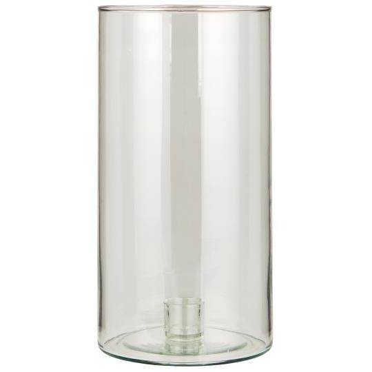 Glasslysestake Kronelys 25cm