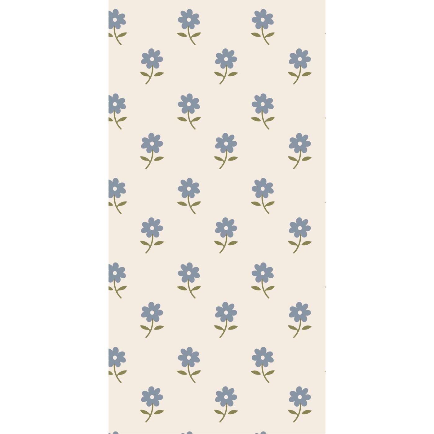 Serviett Blå blomster