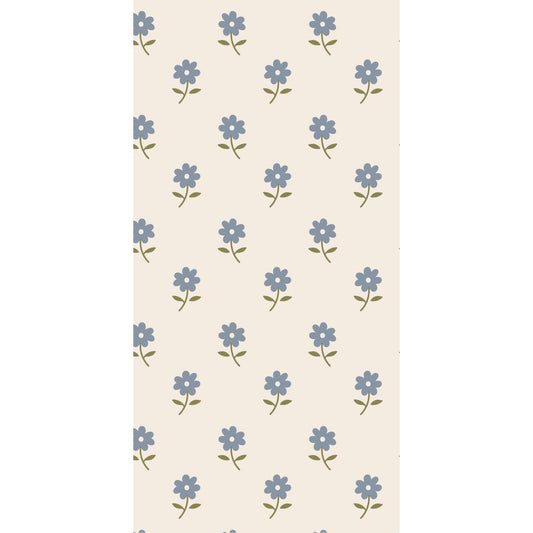 Serviett Blå blomster