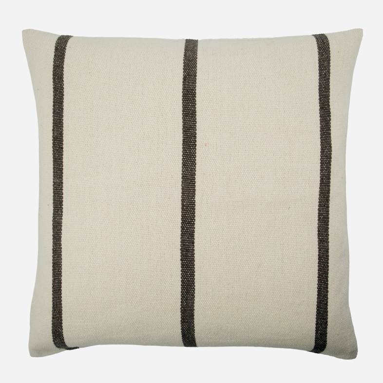 Putetrekk Striper Mørkebrun