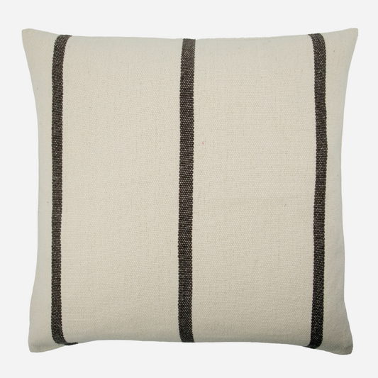 Putetrekk Striper Mørkebrun