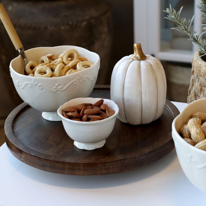 Serveringsfat m/dreiefot