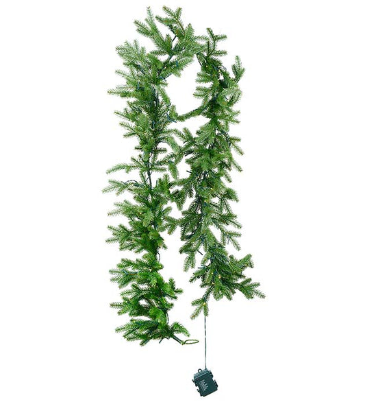 Girlander Gran m/LED-lys
