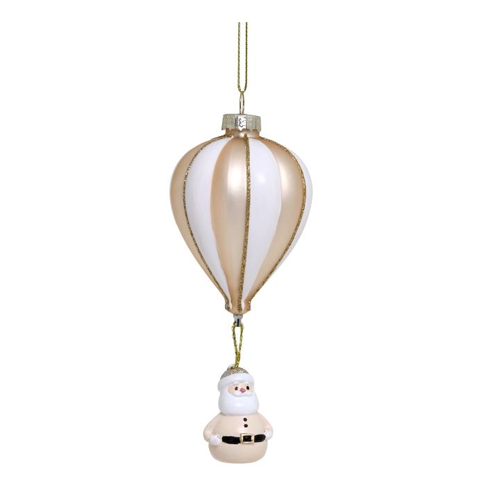 Julekule Luftballong Beige