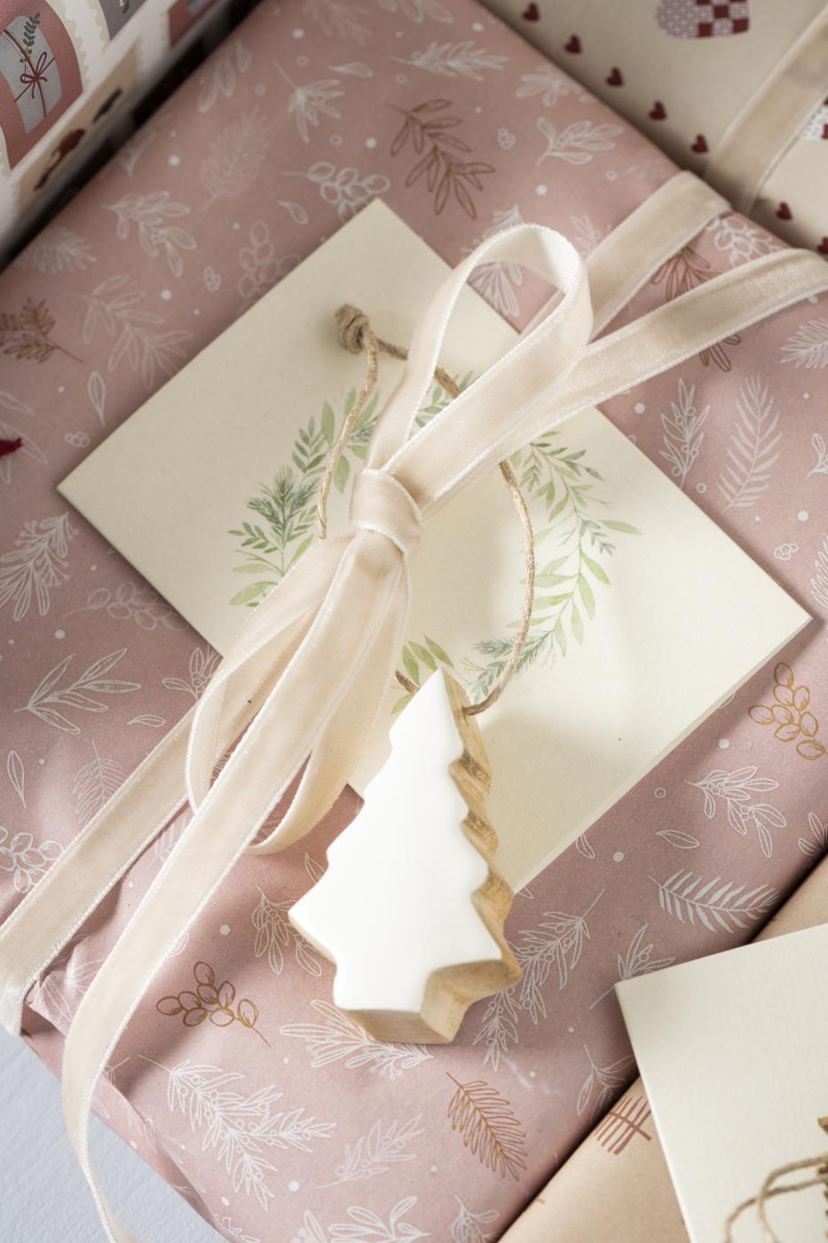Velurbånd på spole Beige