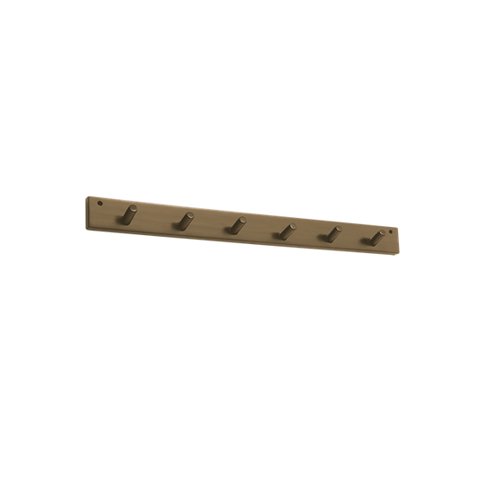 Knaggrekke m/6 kroker Brunsvart