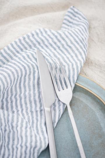 Tøyserviett Blå Striper