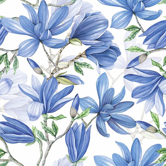 Serviett Magnolia Blå