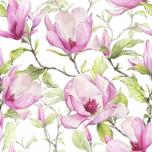 Serviett Magnolia Rosa