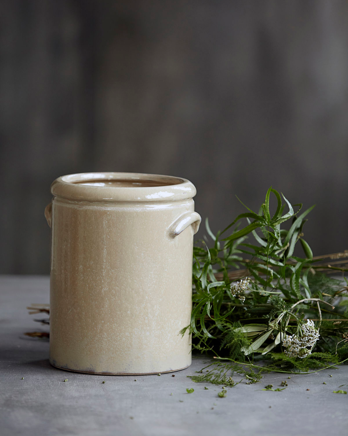 Potte/Redskapsholder Beige