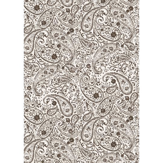 Gavepapir Paisley Brun 5m