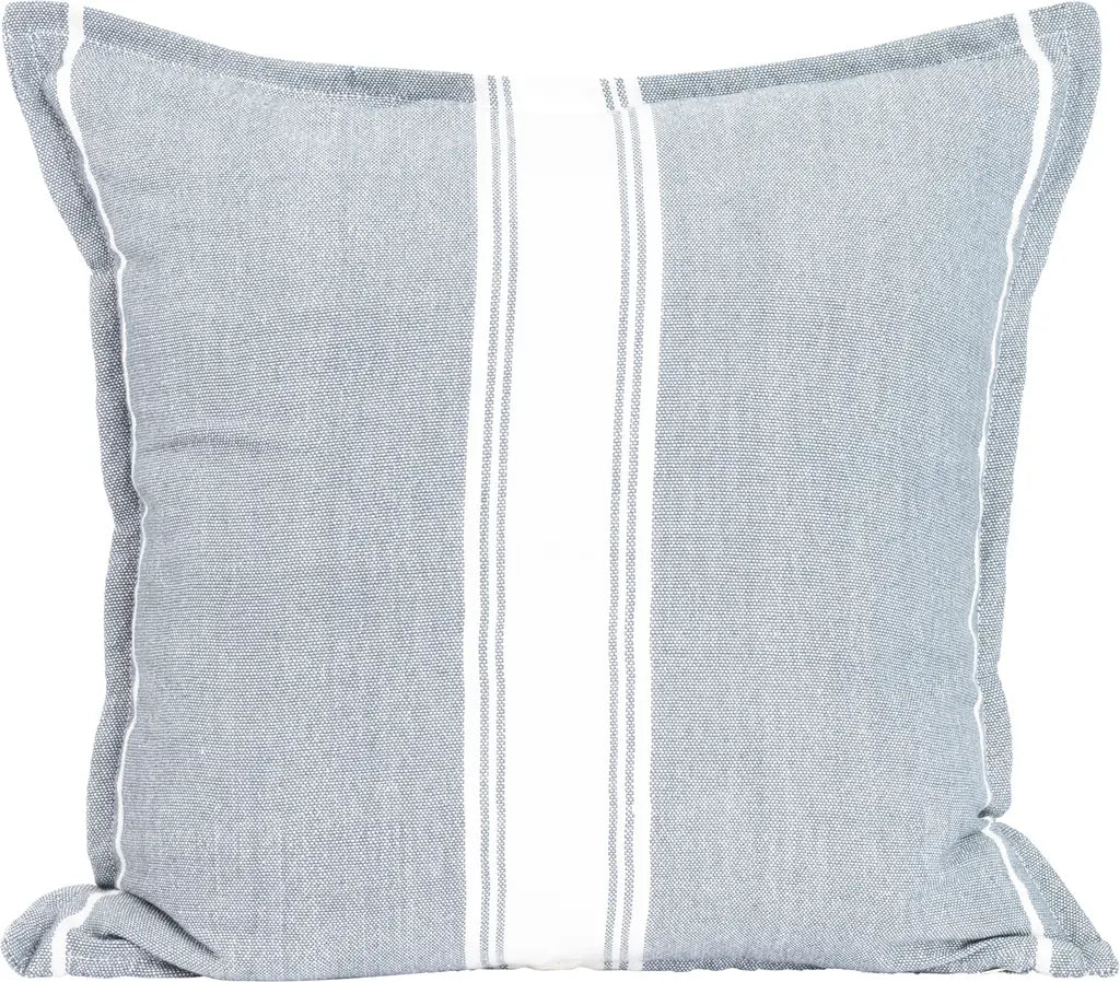 Putetrekk PET Mellomblå m/hvit stripe