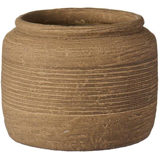 Potte m/riller på midten mørk sand