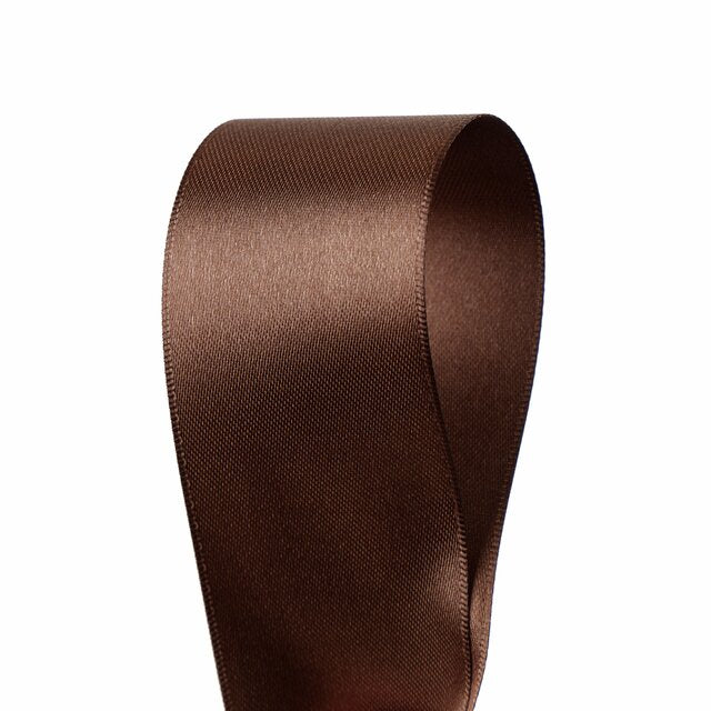 Silkebånd 40mm 25m Mørk Brun