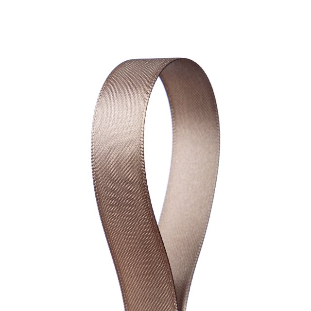 Silkebånd 15mm 50m Gråbeige