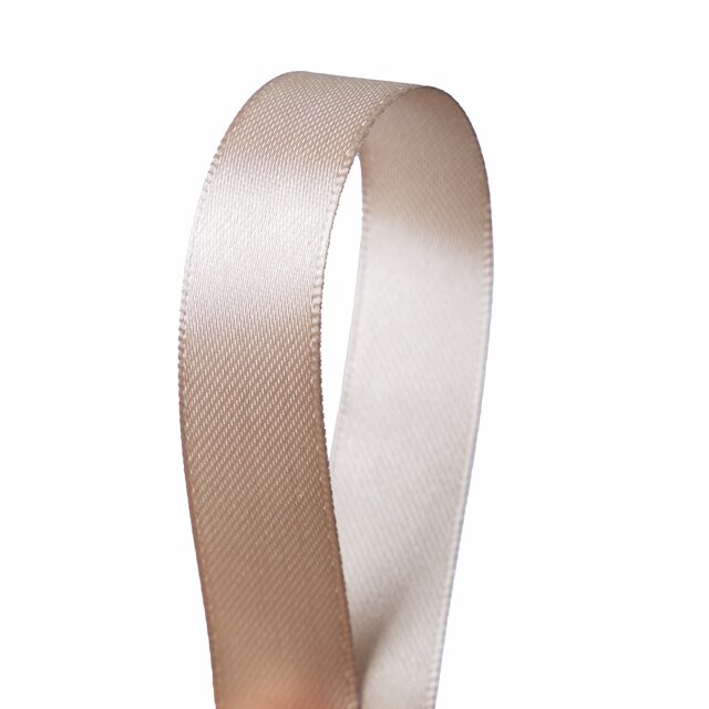 Silkebånd 15mm 50m Varm beige