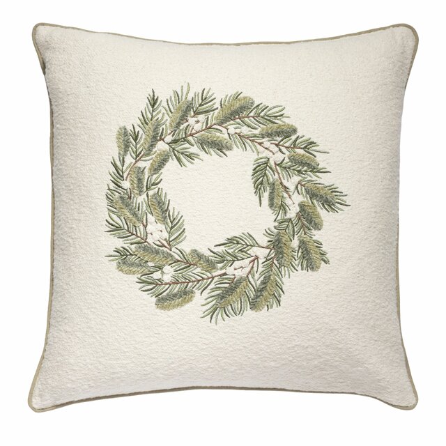 Putetrekk Brodert krans