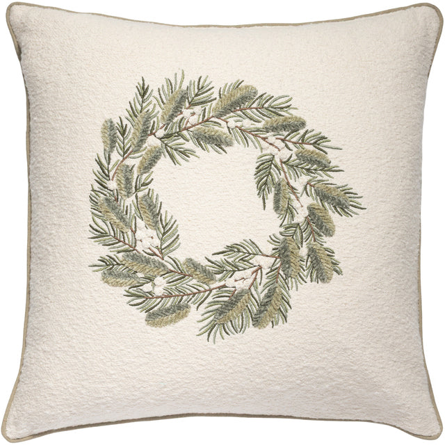 Putetrekk Brodert krans