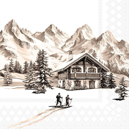 Serviett Ski Chalet