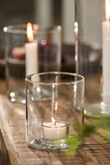 Glasslysestake Telys 11cm