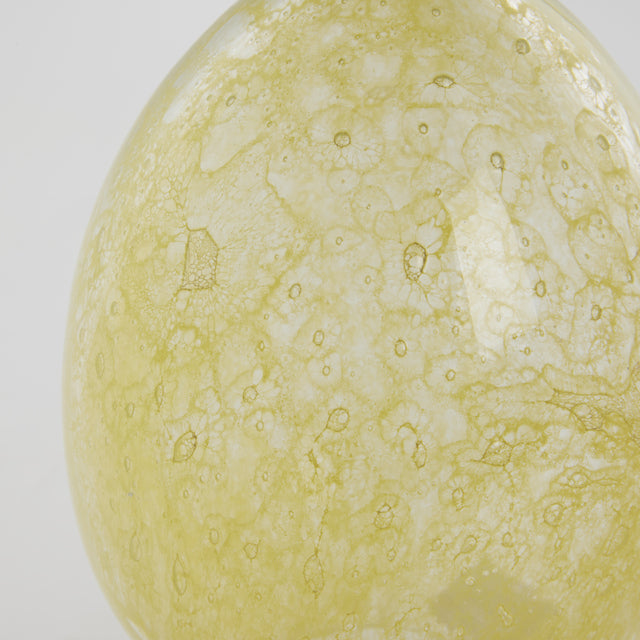 Dekorasjonsegg Glass Gul